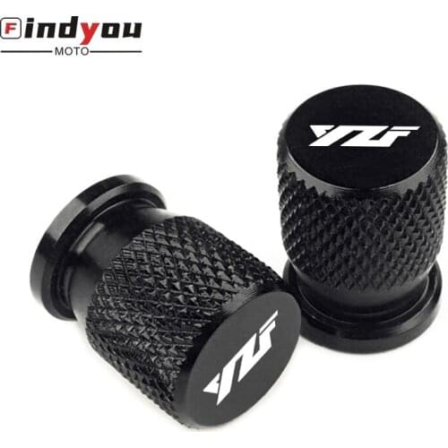 Logo YZF Motorcycle Tire Valve Air Port Stem Cap Cover CNC Aluminum Motorcycle Accessories For Yamaha YZF R3 R25 R6 R1 2013-2019
