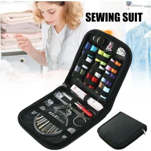 Set of 70 Sewing Kit with Zipper Bag Needle Thread Measure Scissor Thimble Set Sewing Tool Accessories for Home Adult JDH88