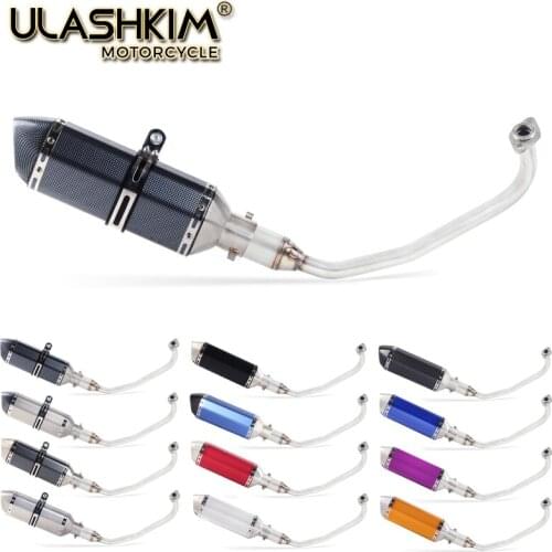 PCX 125 150 Motorcycle Scooter Exhaust Muffler Full System Middle Pipe Slip-On Escape Fit For HONDA PCX125 PCX150 Exhaust