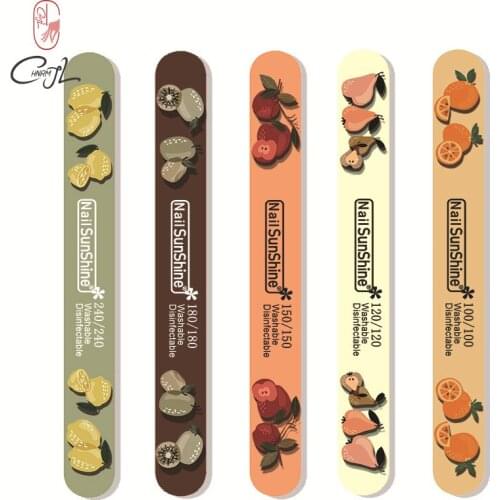 CHNRMJL 6Pcs/Pack Thicken Double Sdes Nail Art Files Sandpaper Diy Nails Salon Washable Buffer Pedicure Polish Manicure Tool Kit