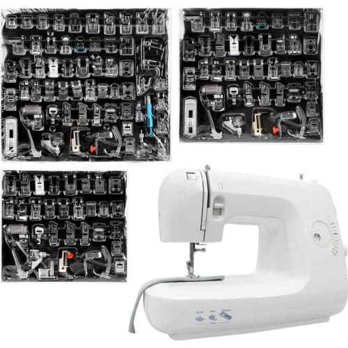 For Brother Singer Janome DIY Sewing Machine Presser Feet Sewing Machine Presser Foot 32/42/62 Pieces