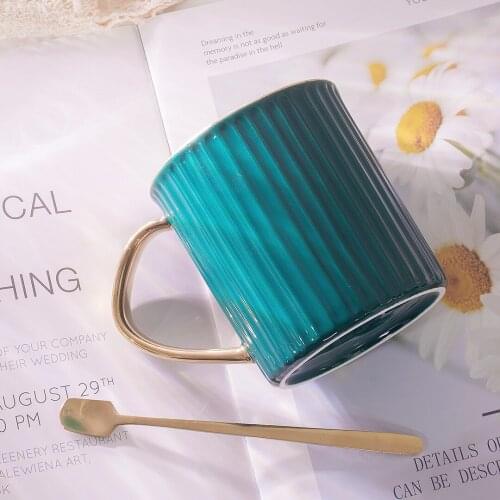 Luxury Retro Gold Milk Mug Gift Travel Man Aesthetic Minimalist Coffee Retro Nordic Handmade Ceramic Taza Cafe Drinkware BY50MU