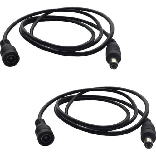 1m 2m 3m 5m 10m DC Male to Female 5.5 x 2.1mm Extension Adapter Cable Cord Line for 12V 5050 3528 Strip CCTV Light Monitor