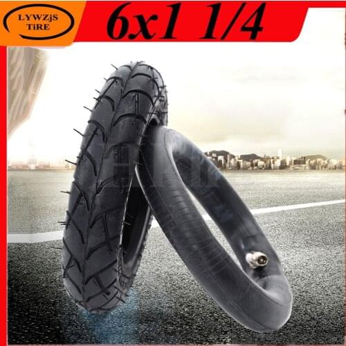 High Quality 6x1 1/4 Inner and Outer Tyre 6 Inch Pneumatic Wheel Tire for Electric Scooter, Folding Bicycle Accessories