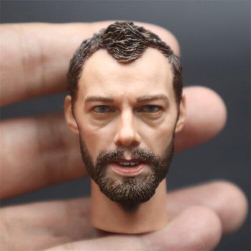 In Stock 1/6th WWII Series Soviet Sniper Vasily Combat Version Head Sculpture For 12inch Doll Figures