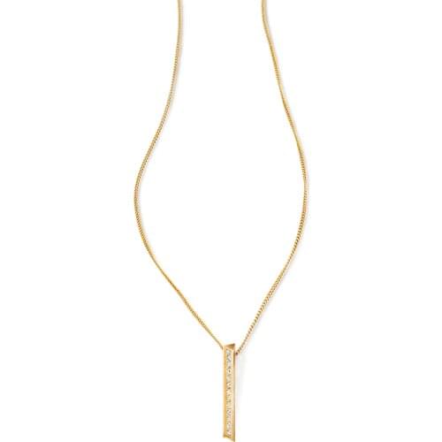 14K Yellow White Gold Moissanite Pendant With 14K Gold Chain Necklace For Women in Fine Jewelry