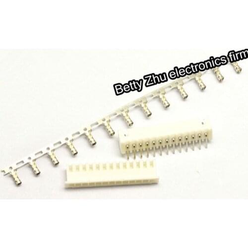 100pcs/lot XH2.54-13P 13PIN terminal block 2.54MM pitch connector : plug + plastic bending needle socket + terminal