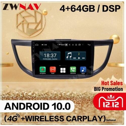 128GB Carplay 2 Din For Honda CRV 2011 2012 2013 2014 2015 Android Screen Multimedia Audio Radio GPS Navi Head Unit Auto Stereo