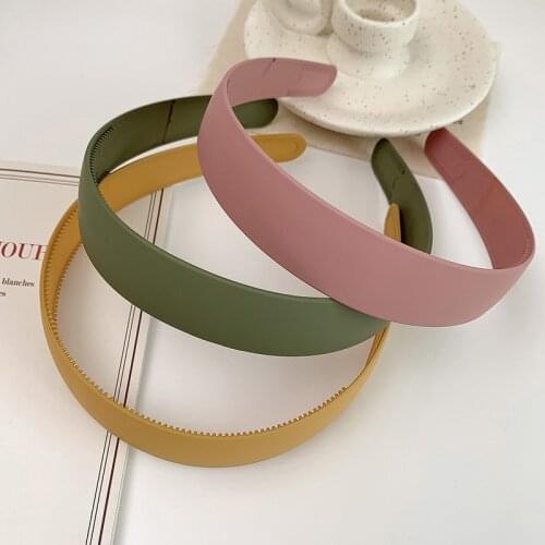 5Color Girlish Wide Edge Hairband Simple Wash Face Female Girls Headband Accessories HeadWear