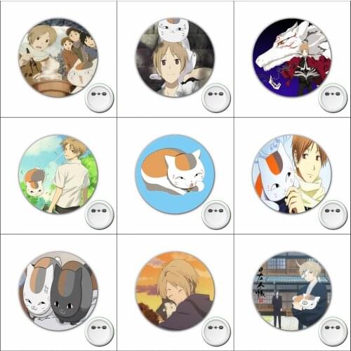 Anime Natsume Yuujinchou Badge Midoriya Izuku Cosplay Pins Brooch for Clothes Accessories Backpacks bags Button Badges 1pcs