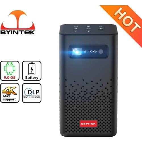 BYINTEK P20 Mini DLP Portable Smart Android Wifi Screenless TV lAsEr LED Video Projector for Mobile Smartphone 1080P 4K Cinema