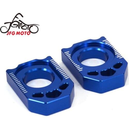 For YAMAHA YZ125 YZ250 YZ250F YZ450F YZ250X YZ250FX WR250F WR450F WR250R WR250X YZ Motorcycle CNC Rear Chain Adjuster Axle Block