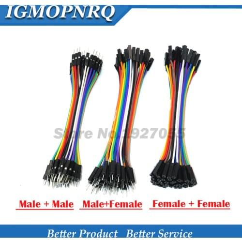 Dupont 40PIN 10CM Dupont Line Male to Male + Female and Female to Female Dupont Wire Cable For DIY KIT