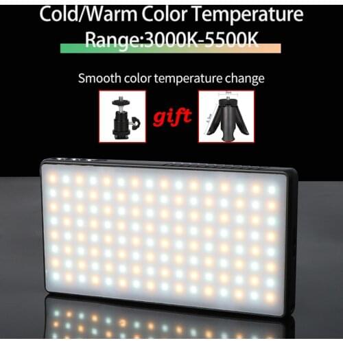 EAGRI LED Video Light 3000k 5000k Bi-color Fill Light Fast Charging 8000mAh Portable Pocket for Camera DSLR Smartphone