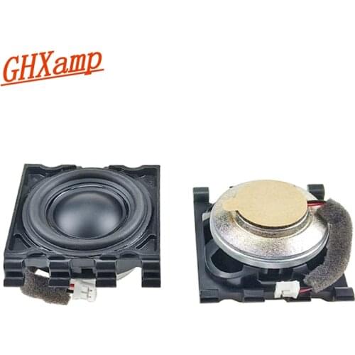 GHXAMP 4Ohm 15W Full Range Speaker Enthusiast Speaker Unit Rubidium Magnet Refit Car Audio Midrange Treble Driver 2pcs