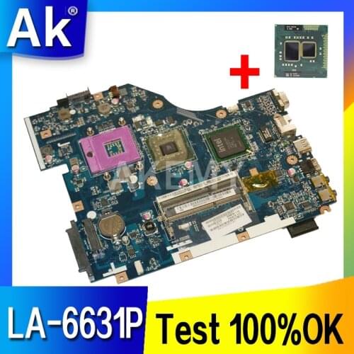 Akemy For Acer aspire 5736 5736Z Laptop Motherboard PEW72 LA-6631P MBTZZ02001 Main Board GM45 DDR3 Free CPU
