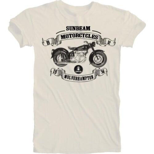 2019 New MenS Vintage Retro Sunbeam Shaft Drive Motorcycle Biker T-shirt S To 5XL Plus Size. Tee Shirt