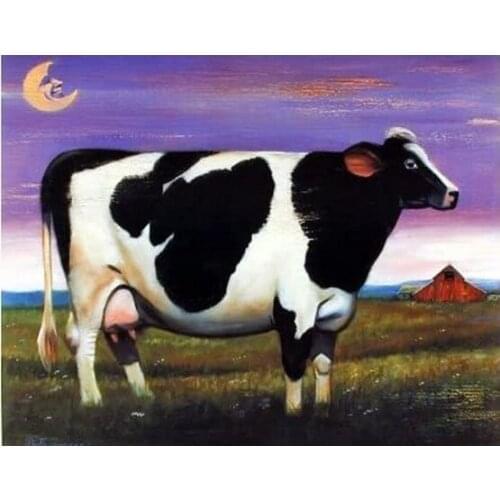 JMINE Div 5D farm animals cow Full Diamond Painting cross stitch kits art High Quality Scenic 3D paint by diamonds