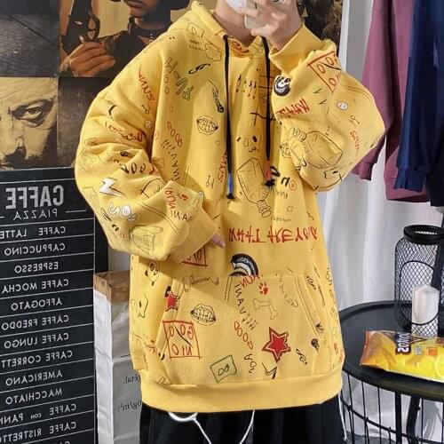 Autumn Casual Hoodies Men Hip Hop Full Printed Creativity Sweatshirts Fashion Cotton Vintage Streetwear M-5XL Hoodies Men