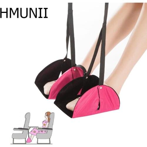 HMUNII Portable Travel Aviation Seat Foot Pad Train practical Adjustable Stand Foot Rest Feet Hammock Travel Accessories HM8-112