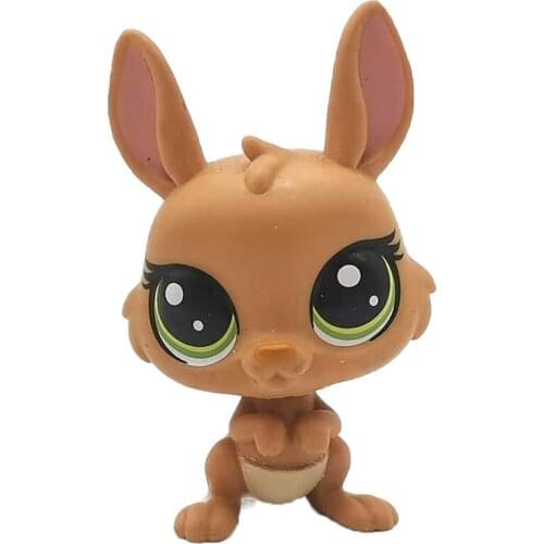 Rare pet shop toys stands short hair cat original kitten husky dog cute animal old collection figures Transparent connection