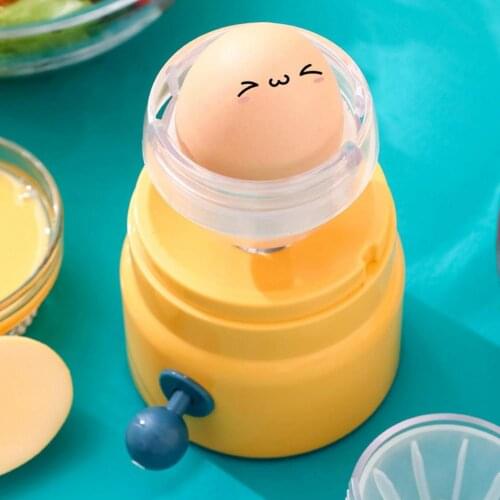 Hand Powered Golden Egg Maker Inside Mixer Kitchen Cooking Gadget Portable Egg Cooker Tool Egg Scrambler Shaker