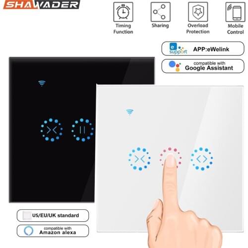 WIfi Smart Blinds Curtain Switch Shutter Clock Watch Roller Motor Tubular Timer Remote Control by Alexa Google Home Assistant