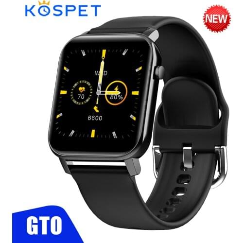 2020 KOSPET GTO Smartwatch Men Fitness Tracker Blood Pressure IP68 Waterproof 1.4 inch 170mAh Bluetooth 31 Modes Women Watch