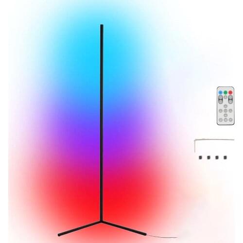 Tuya Wifi S mart L ife RGB LED Corner Floor Lamp Background Atmospheres Lamp Living Floor Lamp Standing Lighting