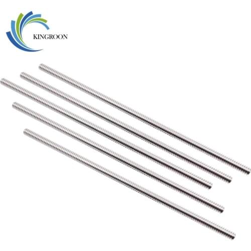 KINGROON T8 Lead Screw Without Nut Lead 2mm 3D Printer Parts 100/150/200/250/300/330/350/400/500mm T-type Trapezoidal Lead Screw