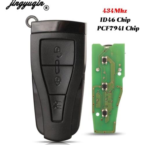 Jingyuqin 3Buttons Smart Remote Car Key 434Mhz ID46 PCF7941 Chip Fob For MG MG 350 MG 6 Replacement