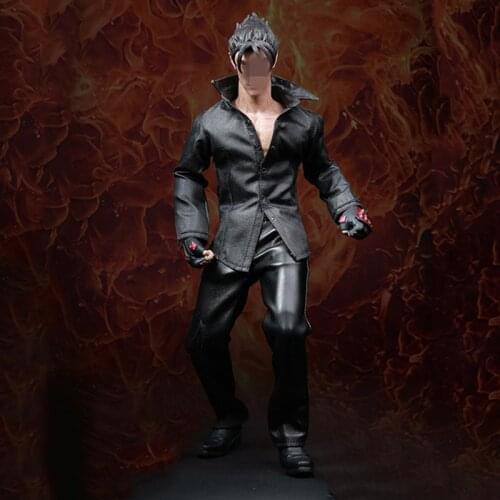 In Stock 1/6 Scale Male Soldier Figure Accessory Shirt Leather Pants Belt Suit Set Model for 12 inches Man Action Figure Body