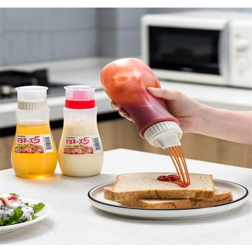 Japan Imported Porous Squeeze Bottle Plastic Squeeze Sauce Bottle Squeeze Bottle Sauce Bottle Ketchup Salad Dressing Container