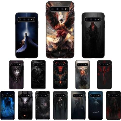 YNDFCNB Angel Devil Ghost Phone Case for Samsung S6 S6edge Plus S7 S7edge S8 S9 S10 S10E S20 Plus Ultra