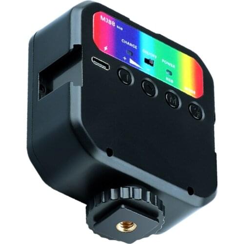 Fill Light, LED Camera Light 360° Full Color Portable Photography Lighting for DSLR Cameras/Tripod