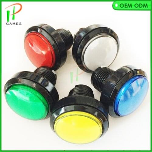 10pcs 60mm 12V Illuminated LED arcade Push Button with Microswitch For JAMMA MAME 5 colors available