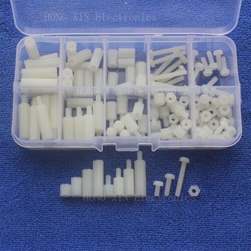 150Pcs M3 M-F/F-F Standoff Spacers PCB Threaded Cross Screws Hex nuts Bolt Assortment kit set Fastener Hardware Free Shipping