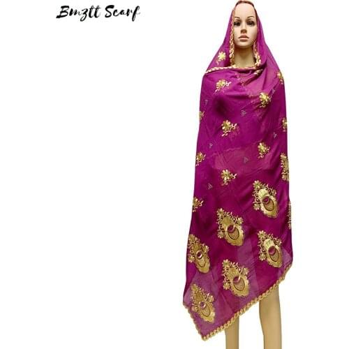 2020 African women Hindu outdoor scarf, embroidered fashion cutout headscarf cloak, large size female hijab scarf BF-146