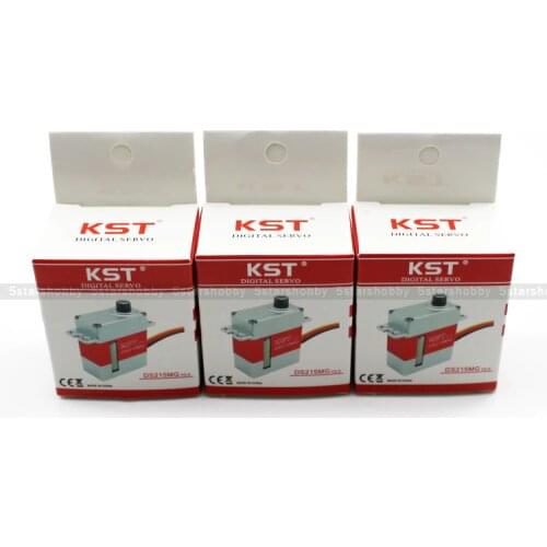 3Pcs KST DS215MG V3.0 Digital Metal Gear Swashplate Servo For 450 RC Helicopter