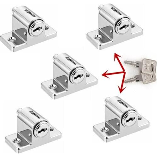 5 Pcs Same key locks Zinc Sliding Window Patio Screw Door Locking Pin Push Child Safety Lock J24 drop shipping