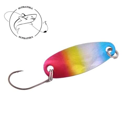 6Colors 3cm/2.5g Artificial Colored Copper VIB Sequins Metal Hard Bait 3D Eyes With Single Hook Sinking Wobblers Bionic Bait