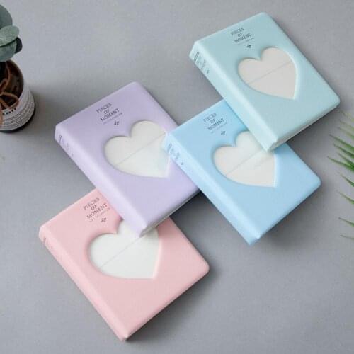 3 Inch 64 Pockets Photo Photocard Holder Album Hollow Out Love Heart Movie Ticket Star Collection Photo Sticker Mini DIY Album