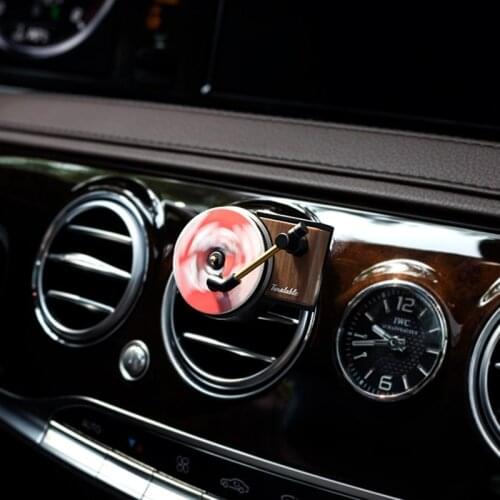 Aromatherapy Diffuser for Car Air Diffusers Freshener Retro Record Player Decor