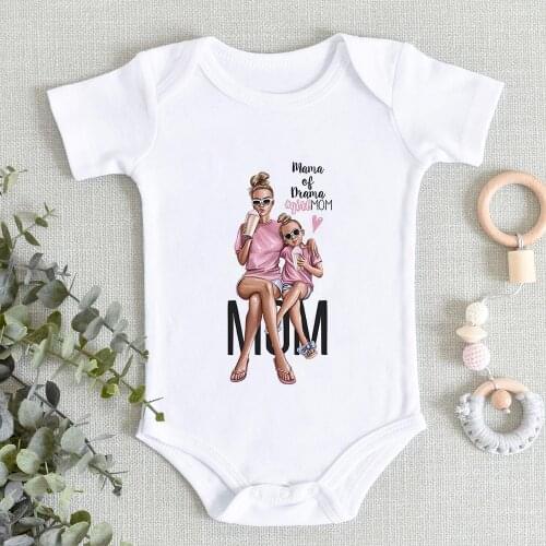 Baby Girl Clothes Toddler Jumpsuits 0-24M Harajuku Bodysuit One-Pieces Super Mom Newborn Clothing Costume Infantil Ropa de bebe