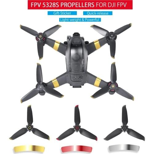 FPV Combo Drone Three Leaves Propellers for DJI FPV 5328S Propeller Quick Release Blade Props Noise Reduction Accessoires