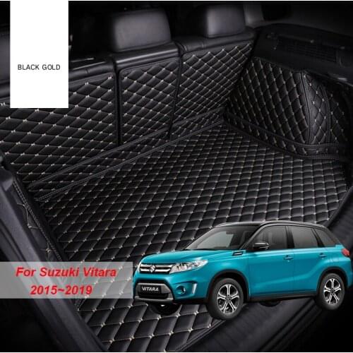 Leather Material Car Trunk Mats For Suzuki Vitara 2015 2016 2017 2018 2019 Cargo Liner Accessories