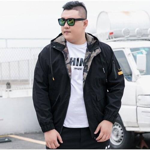 Bomber Jacket Men Clothing Fashion Parka Spring Autumn Mens Windbreaker Big Hooded Plus Size 9XL Man Cargo Coats Hoodies