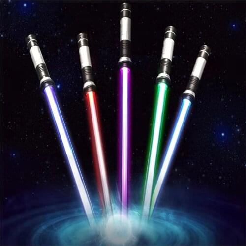 Flashing Lightsaber Laser Double Sword Toys Sound and Light for Boy Girls Luminous Battle Toy Child Birthday Present Laser Sword