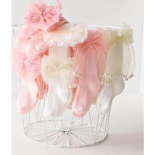 Leggings Girls Pantyhose Baby Pants In Child Clothing Cotton Princess Flower Lace Dance Socks 0-10Y