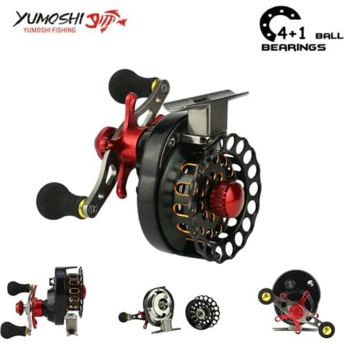 Lieyuwang 4+1BB 3.5:1 Aluminum alloy wheel Fly Fishing reel Carp Feeder fishing reels Bait Casting Carretilha de pesca Olta